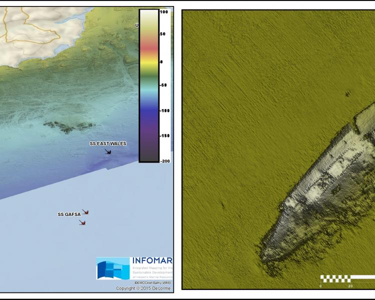 Wreck image from Geological Survey Ireland.