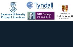 Logos for: Swansea university, banger university, cardiff university, tyndall,nui galway, university college dublin 